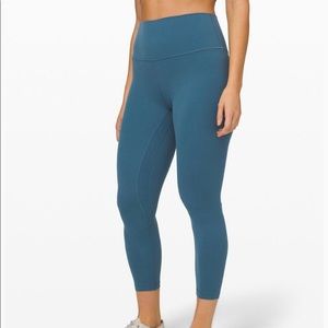 Lululemon align HR pant 25” petrol blue sz 6